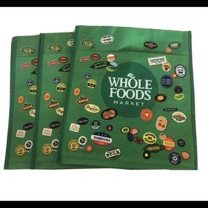 Whole Foods Reusable Bags / Set of 3 new